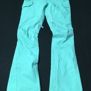 Burton Snowboard Ski Pants Womens XS Rare Green Mountain Dew Project gloria girl